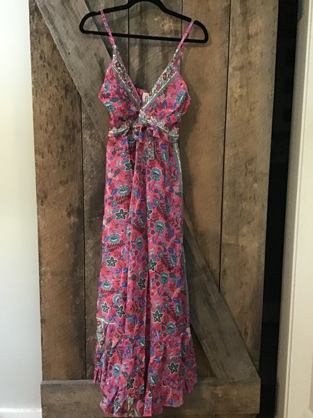 Rhea silk boho maxi sundress